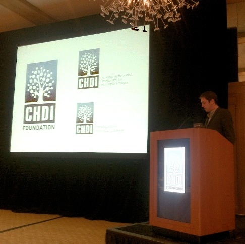 Simon Noble unveils CHDI's new logo  