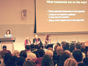 Many presentations highlighted the large number of treatment approaches that are nearly ready to enter human trials.  