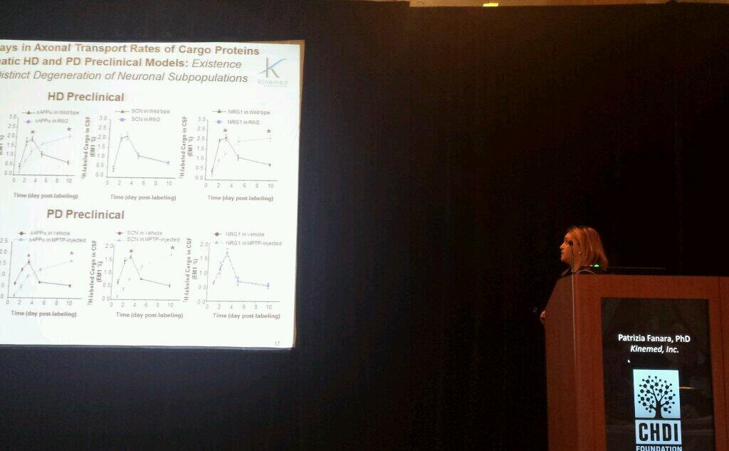 Patrizia Fanara shared data on how mutant huntingtin alters the dynamic behaviour of brain proteins in mice