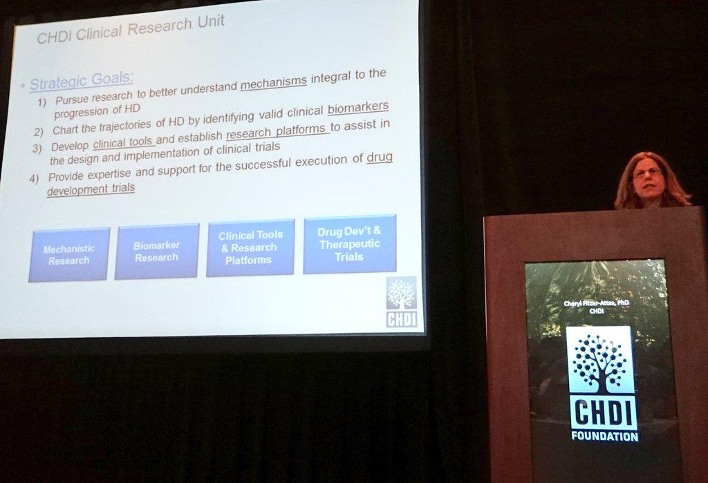 Dr Cheryl Fitzer-Attas, CHDI's Vice President, Clinical Research, presents the Foundation's patient-centred efforts
