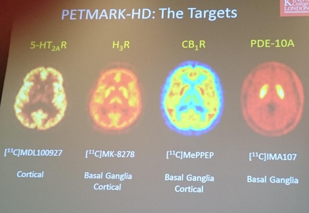 Marios Politis announced his PETMARK-HD study, which will compare multiple molecular scanning methods for the first time in HD.