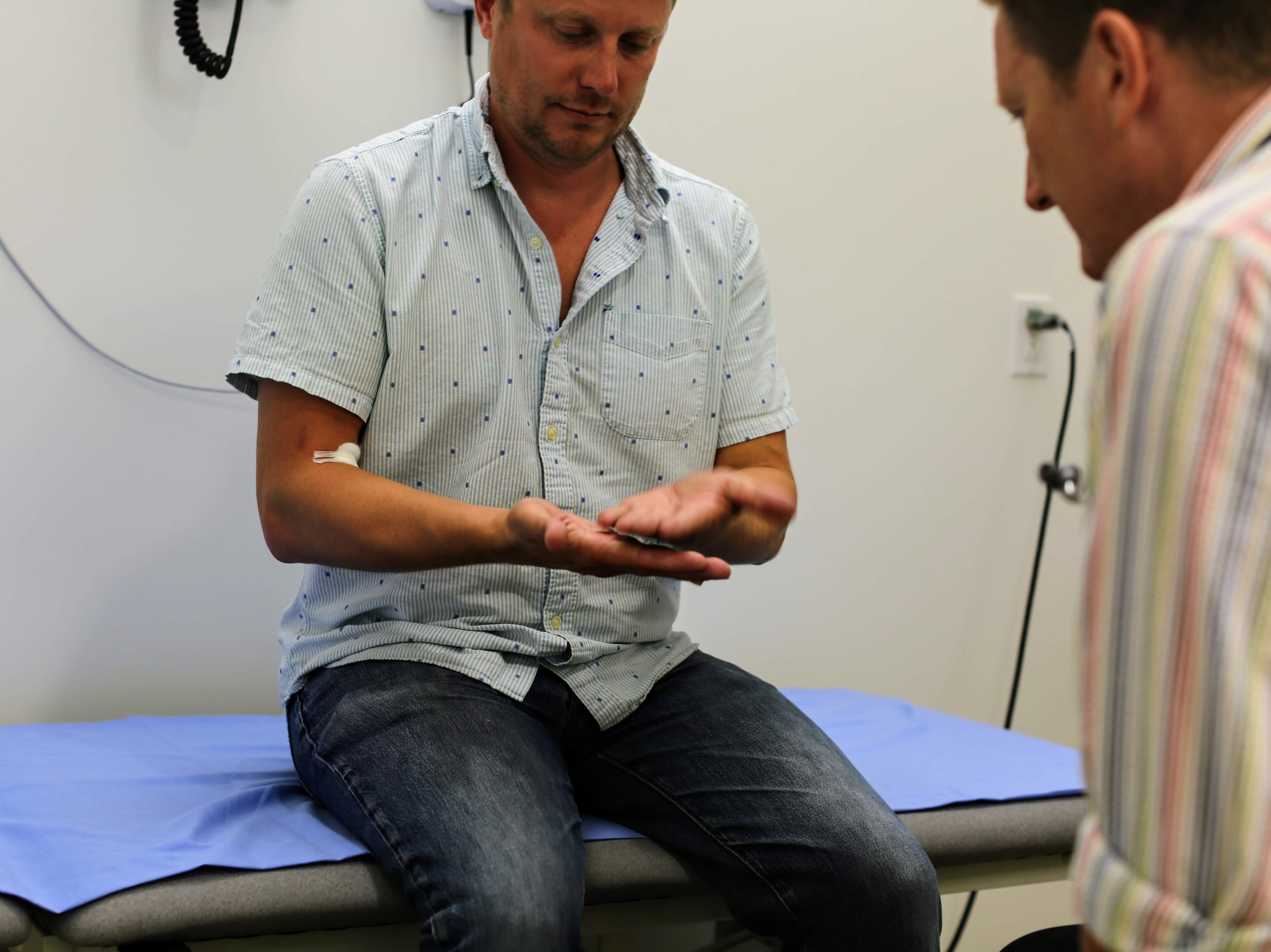 A motor exam helps physicians understand precisely how a participant moves, and whether this changes