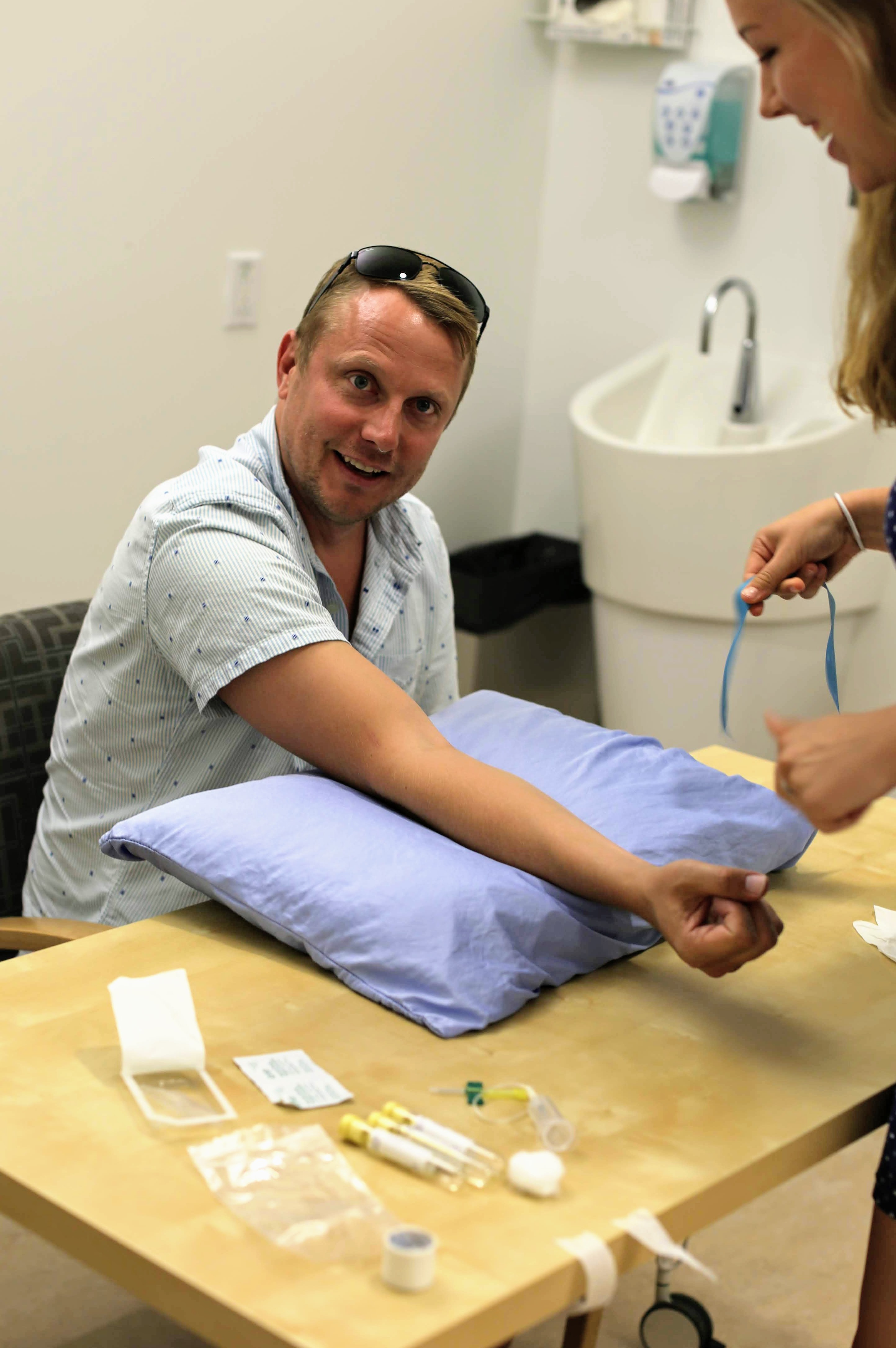 Finally, biological samples are collected. For my visit, this included a blood sample - other samples can be provided, including cerebrospinal fluid