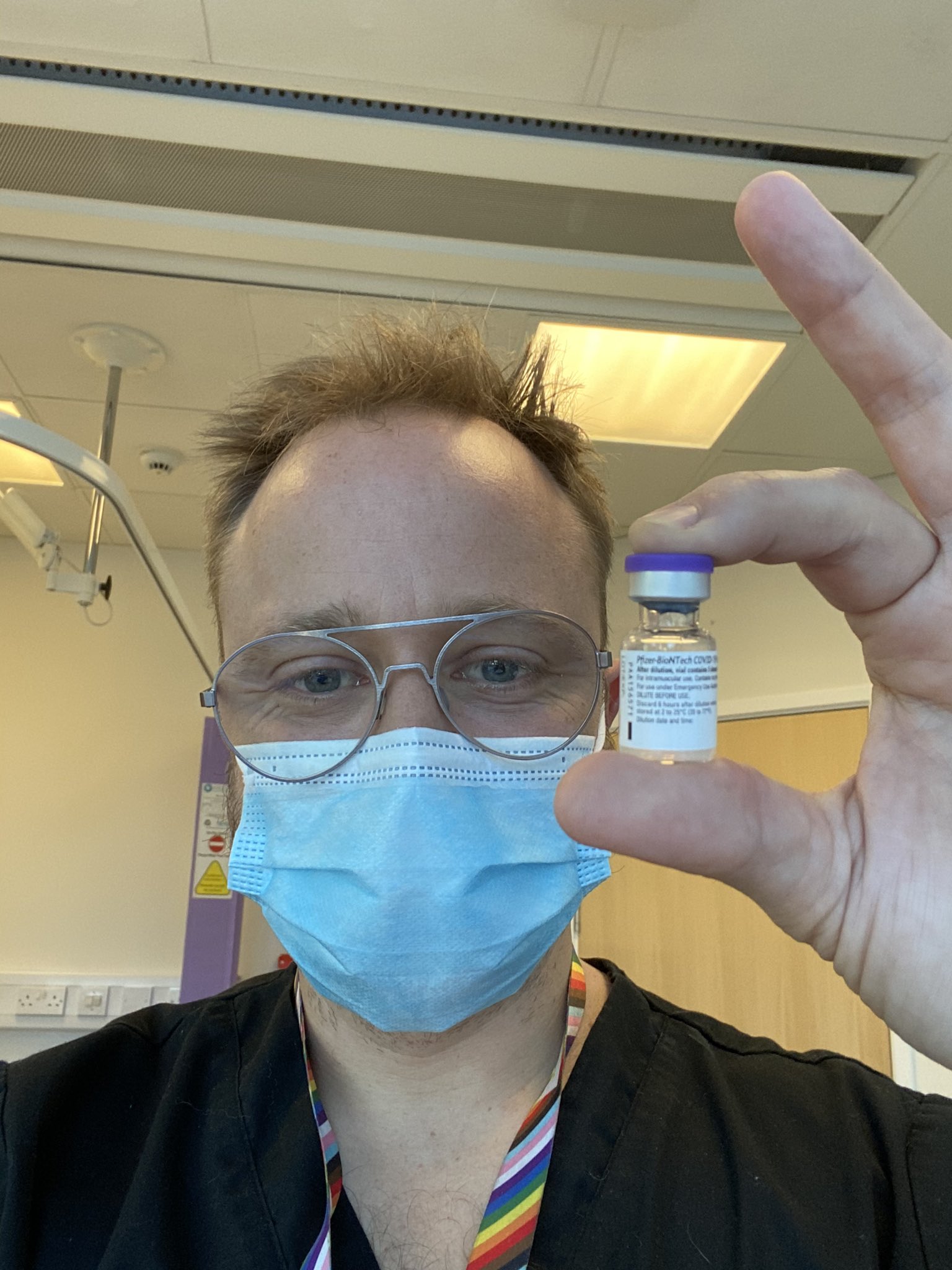 Prof. Ed Wild has been busy in his spare time vaccinating people against COVID-19