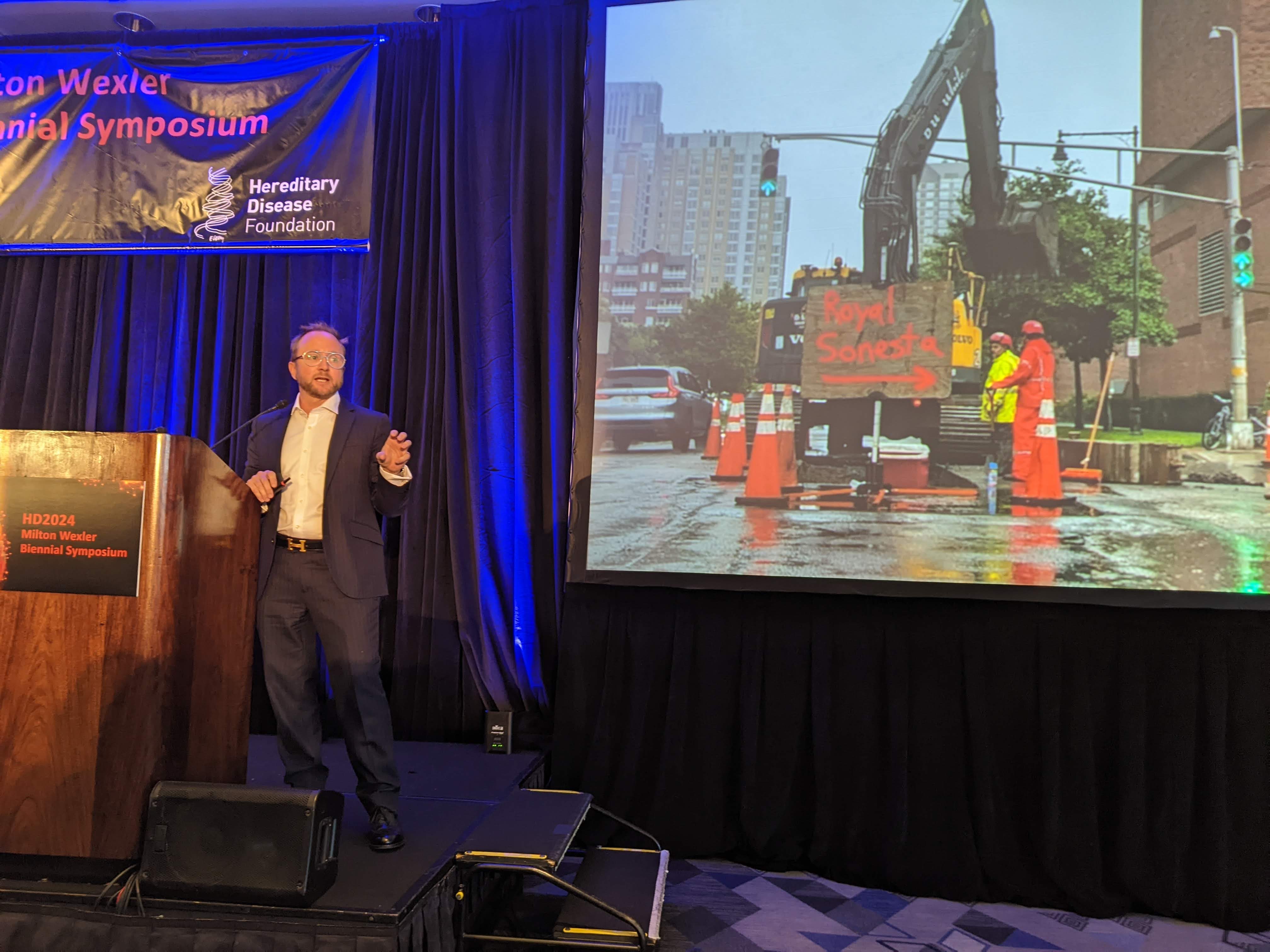 Ed Wild shared an exciting overview of the HD clinical space, which has had a windfall of great news in 2024. He also had some thoughts to share on the new look of the hotel where the conference is held.