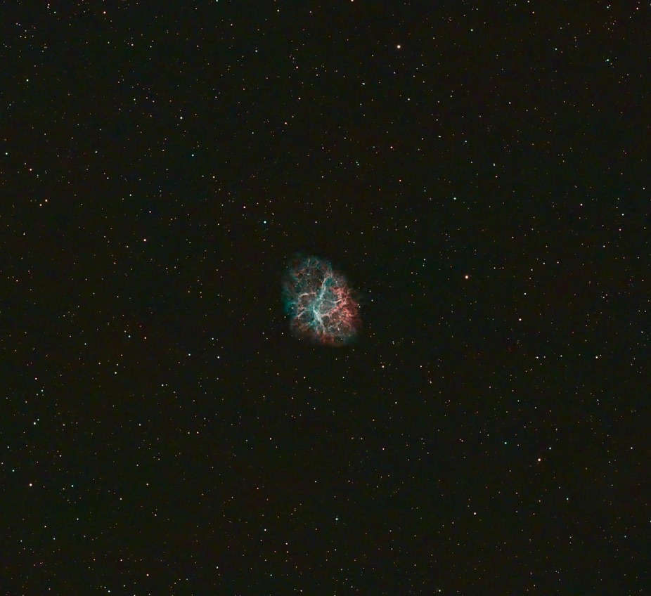 The night prior to this interview, Ed was up late taking photos of the Crab Nebula, shown here for your astronomical viewing pleasure. Enjoy!  