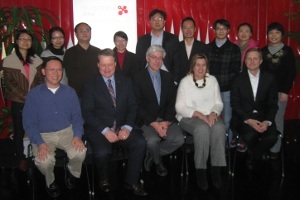 The crowd at the launch of the Chinese HD Network. Your humble author can be seen in the front row.  